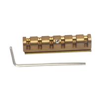 Height Adjustable 6 String Guitar Nut Electric Guitar Brass Roller Guitar Nut Split Regulation Replacement Parts brown