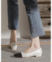 Fashion high-quality Genuine Leather Flat Bottom Ballet Shoes Four Seasons Women's Shoes Cowhide High Heels Pumps Insoles Sheepskin 34