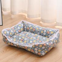 Pets Beds Mats Four Season Universal Non-slip Kennel Dog Cat Supplies 2 in 1 Comfortable Breathable Washable Sleeping Cushion 51x39x15cm