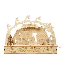 3D Wooden Puzzle With Light Christmas Building Block Kit Craft Puzzle Toys Wood Home Decoration Christmas Gifts For Kids gelsvai ruda