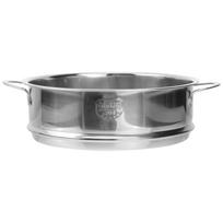Pans Cooker Bbq Grill Baskets Stainless Steel Steamer Cookware Grid Soup Pot Silver white