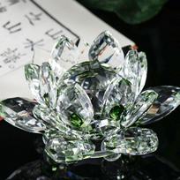 Krištolinio stiklo figūrėlė, prespapjė, ornamentas, Feng Šui dekoras, kolekcija žalia