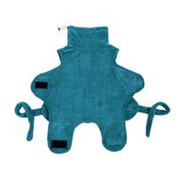 Dog Bathrobe Soft Breathable Strong Absorbent Fast Drying Pet Drying Coat for Small Medium Large Dog blue