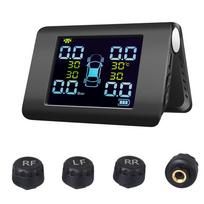 Solar TPMS Car Tire Pressure Sensor Tyre Pressure Monitoring System Temperature Monitor Auto Security Alarm TMPS Solar TPMS