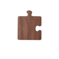 Wooden Coaster Cup Mat Cute Puzzle Design Walnut Wood Tea Coffee Cup Coaster Table Placemat Drink Coasters Kitchen Accessories brown