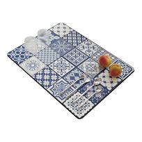 Personalizuotas vandens kontrolės stalo kilimėlis, atsparus pelėsiams, daugiafunkciniai kilimėliai lazdelėms, dubenėliams 30x40cm gray
