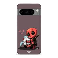 Coque - MANIACASE - Google Pixel 8a Pro - Bébé Deadpool avec Licorne - Silicone - Souple juoda