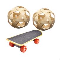 Turtle Training Skateboard Pet Mini Feeder Ball Reptile Toy for beige