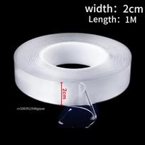Nano Tape Strong Double-Sided Adhesive Tape Home Appliance Waterproof Wall Stickers Home Improvement Resistant Tapes 1/3/5pcs 1pc white