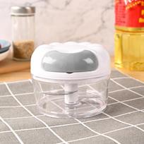 3In1 Garlic Press Garlic Chopper Onion Multifunctional Hand Pulled Meat Grinder Shredder Hitter Household Kitchen Gadget Utensil balta