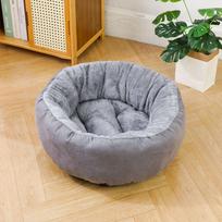 Dog House Suede Round Nest Cat Mat Winter Warm Cat Dog Sleeping Nest Size Medium-sized Dog Non-slip Nest S size 50cm