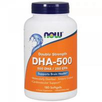Now Foods Dvigubo stiprumo žuvų taukai (DHR-500) 90 SGELS