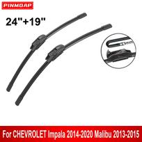 Car Wiper for CHEVROLET Impala 2014-2020 Malibu 2013-2015  24  + 19  Front Rear Wiper Blades Brushes Cutter Accessories juoda