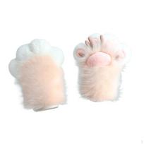 Cat Paw Gloves Costume Kitten Claw for Club Festival Prom Masquerade rožinė