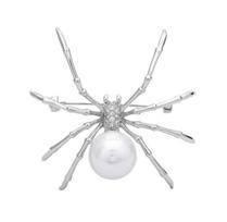 Fashion Personality Black Spider Pearl Brooch Women'S Vintage Brooch Gift Men'S And Women'S Accessories balta