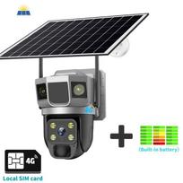 8MP 4K Solar Camera 4G SIM Card Waterproof 360 ° AOV Low Power Auto Tracking Surveillance Outdoor Home Security V380Pro naujos automobilio spalvos