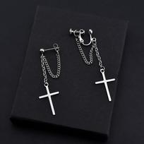 Unisex kryžiai auskarai moterims gotikinio roko stiliaus papuošalų dovana