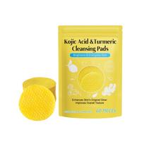 Valomosios kempinėlės veidui ir kūnui, suspaustos kojinės veido kempinėlės, švelnus valiklis visų tipų odai 3 ml One Size yellow