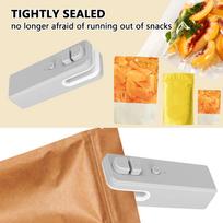 Bag Sealer Upgrade Handheld Thermal Vacuum Sealer 2-in-1 Bag Sealer & Cutter Magnetic USB Charge Sealer Heat Sealing Tool For Plastic Bags Snack Bags One Size orange