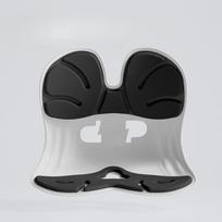 Ergonominė juosmens pagalvėlė sėdėsenos korekcijos kėdė biuro sėdimas atlošas suaugusiųjų juosmens kaklo tempimo prietaisas pilka