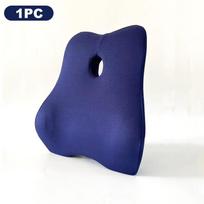 Biuro juosmens pagalvė Ergonomiška juosmens atrama Atmintis medvilnė 4D lenkta juosmens pagalvė automobilio juosmens atrama Biuro juosmens pagalvė Ergonomiška juosmens pagalvė 38x44x12cm blue