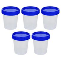 5/10 vnt salotų padažo indelis su dangčiais, nepralaidūs varžtais, daugkartinio naudojimo, sukraunami plastikiniai padažų indai 10Pcs mėlyna