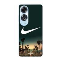 Coque pour Oppo A60 nike logo arrière-plan Palmiers de Californie la nuit Maniacase