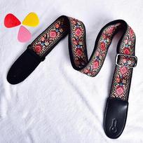 Bass Guitar Strap for Acoustic Practical Instrument Accessories Beginner raudona