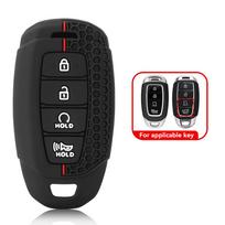 TPU Automobilio Raktų Pakabuko Dėklas Raktų Pakabuko Dangtelis Hyundai i30 Ix35 KONA Encino Solaris Azera Grandeur Ig Accent Santa Fe Palisade Beraktis balta