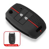 Silikoninis sulankstomas automobilio rakto dangtelis, skirtas KIA Sid Rio Soul Sportage Ceed Sorento Cerato K2 K3 K4 K5 nuotolinio valdymo pulto dėklo apsaugai balta