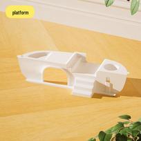 Luxury Acrylic Villa Hamster Cage for Golden Bear with Spacious Interior Platform