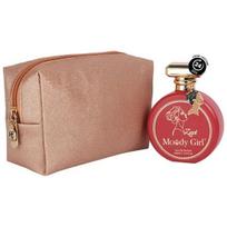 Moody Girl Zest Luxury Perfume for Women | Fresh, Fruity & Gardenia Fragrance | Ideal for Gifting to Women & Girls (Zest 100ML + Chic Glitter Pouch)