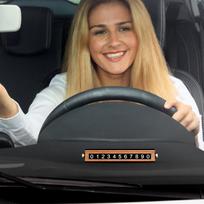 Laikinas automobilio parkavimo numeris Šviečiantis Stop numerio ženklas Automobilio telefono numerio Stop ženklas Telefono numerio ženklas Automobilio parkavimas United States
