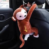 Creative Tissue Box Soft Cartoon Monkey Paper Napkin Case Cute Animals Car Paper Boxes Lovely Napkin Holder Organizer Portable ruda