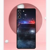 Police Car Cover For Samsung Galaxy S23 S24 Ultra S8 S9 S10 S22 Plus Note 10 20 Ultra S20 S21 FE Case Galaxy S23 FE black
