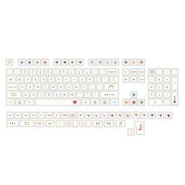 137 Keys Keycap PBT DA Crayon Theme Dye-sub Personalized Mechanical Keycaps For 61/63/64/68/75/84/87/98/104/108 for Key