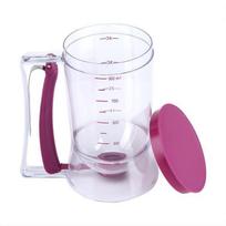 Tešlos dozatorius - HB052 - 900 ml - Skaidrus + Violetinis - ABS - 19 cm aukščio violetinė