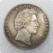1828 m. Vokietijos atminimo kolekcionuojami suvenyrai Sidabrinės monetos įvairiaspalvis