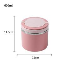 600/800ml Maisto Terminis Pietų Dėžutė Izoliuotas Sriubos Puodelis Termosas Konteineriai Nerūdijančio Plieno Termo Bento Dėžutė Mokyklinio Amžiaus Vaikams white