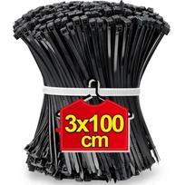 2000/100Pcs Self Locking Nylon Cable Ties Plastic Cord Tie Heavy Duty Cables Fastening Rings Loop Hardware Organizer Wire Straps 100pcs