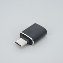 3 spalvų aliuminio USB tipo C adapteris, kištukas su USB 3.0 moterimi OTG kabelio keitiklis, nešiojamasis C tipo prievado adapteris išmaniajam telefonui juoda