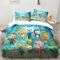 Naujas 3D animacinių filmukų Octonauts patalynės komplektas Miegamojo Viengulio Dvigulio Lova Karališko Dydžio Antklodės Užvalkalas Ir Pagalvės Užvalkalas Vaikų Gimtadienio Dovana 135X200cm-2pcs