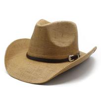 Vintažinė vakarietiška kaubojiška kepurė Aukštos kokybės viršutinė skrybėlė Knight Cowboy Hat vyrų ir moterų mada vasaros paplūdimio šešėliai M（56-58cm） chaki