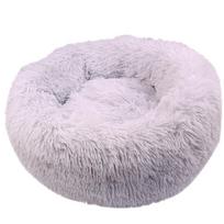 Pet supplies kennel cat kennel winter plush warm deep sleep cat kennel candy color plush round white