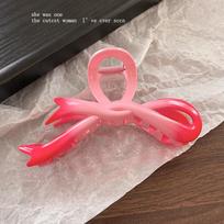 2024 Premium Gradient Bow Shark Hair Clip - Elegant Hair Accessory F1273