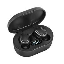 TWS E7S Bluetooth ausinės belaidės ausinės, skirtos Xiaomi Redmi triukšmą slopinančioms ausinėms su mikrofonu, laisvų rankų įranga juoda