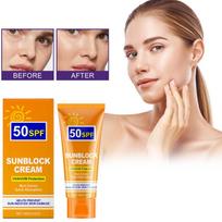 Tonuotas kremas nuo saulės veidui Apsauginis balzamas nuo saulės Drėkinantis saulės balzamas SPF50 Apsauginis kremas nuo saulės veidui su UV apsauga Atsparus vandeniui ir neriebus kremas nuo saulės 100g geltona
