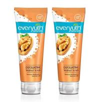 Everyuth Naturals šveičiamasis graikinių riešutų šveitiklis švelnus veido šveitiklis|Su graikinių riešutų kevalų dalelėmis|Pašalina inkštirus ir jautrią odą-100 g(Pakuotėje 2) blue