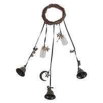 Witch Wind Chimes Wreath Handmade Witch Bells Protection Door Hangers Hanging Witch Bells Wind