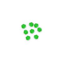 100 Pieces Luminous Stones Rocks Decorative Solar Ornament Home Garden Indoor Pathway Landscape Decoration Path Walkway tamsiai žalia spalva